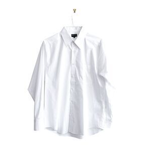 Town & Country Mens Button Down Shirt Long Sleeve Classic Fit White Medium